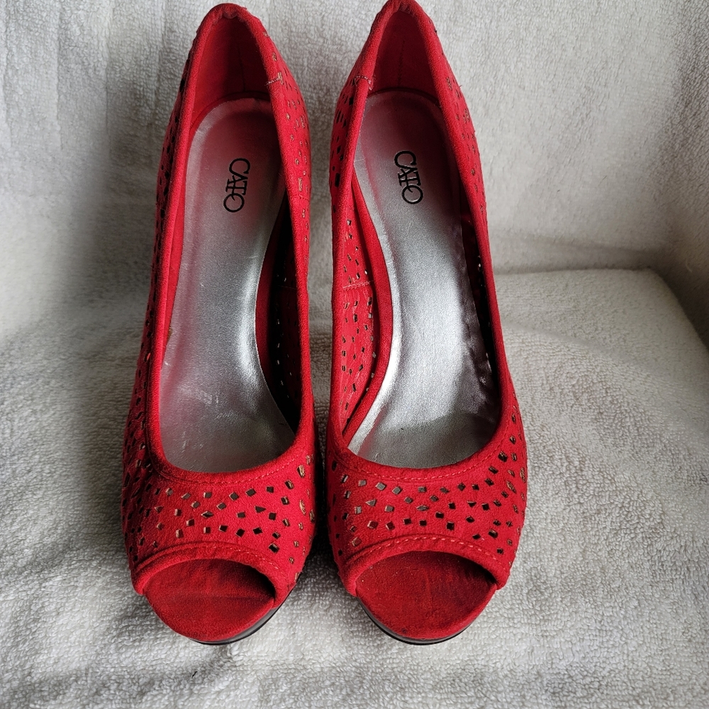 Catos Peep Toe Heels